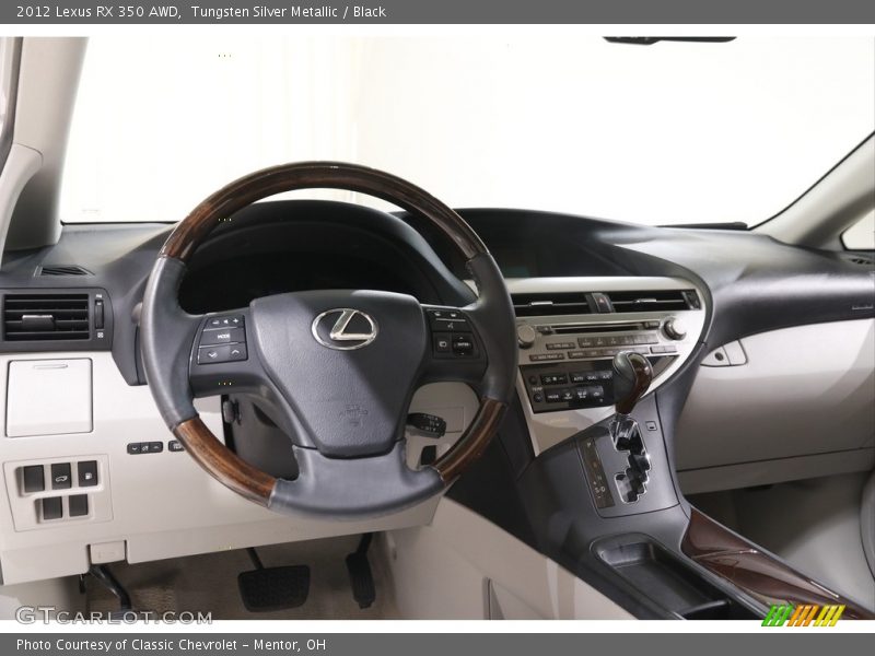 Tungsten Silver Metallic / Black 2012 Lexus RX 350 AWD