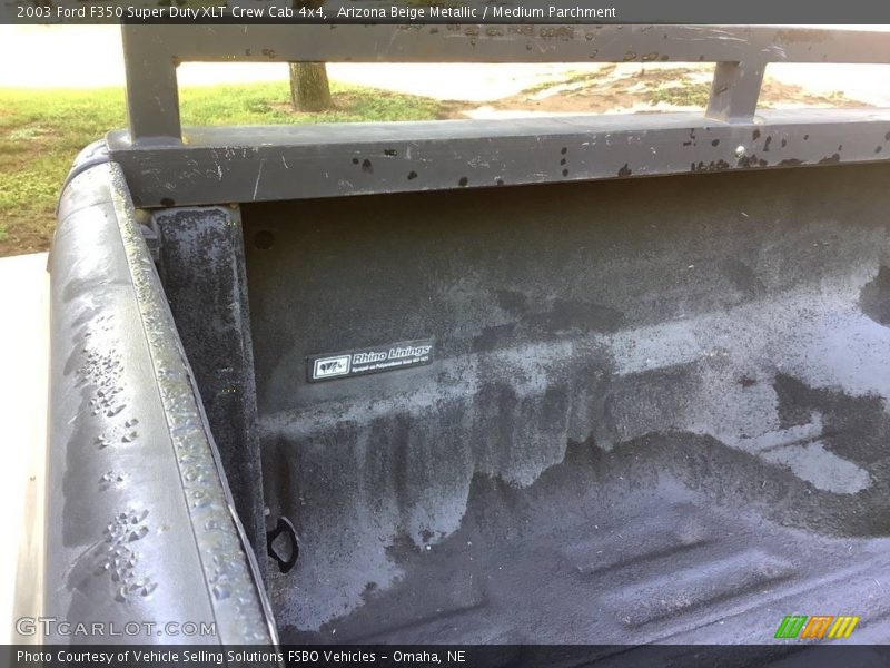 Arizona Beige Metallic / Medium Parchment 2003 Ford F350 Super Duty XLT Crew Cab 4x4