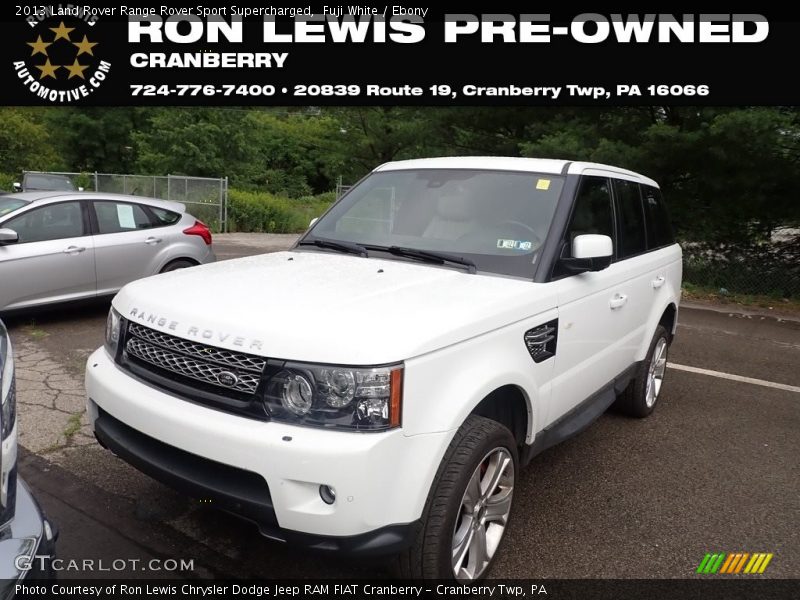 Fuji White / Ebony 2013 Land Rover Range Rover Sport Supercharged