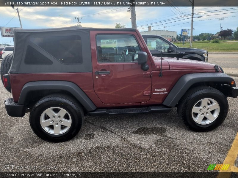 Red Rock Crystal Pearl / Dark Slate Gray/Medium Slate Gray 2010 Jeep Wrangler Sport 4x4