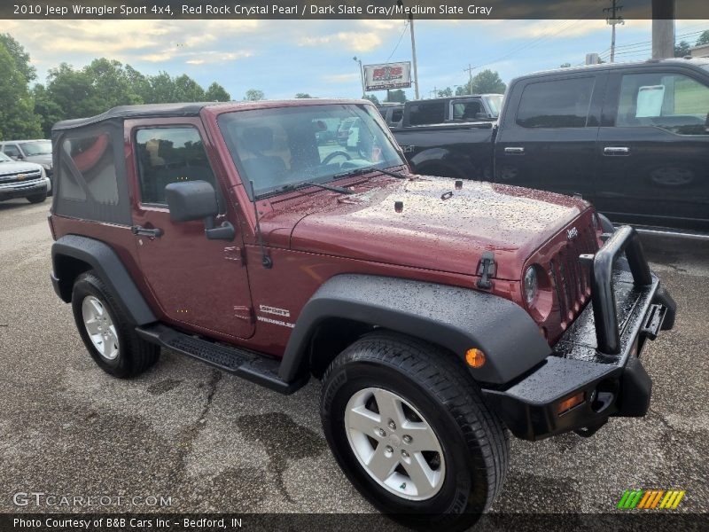 Red Rock Crystal Pearl / Dark Slate Gray/Medium Slate Gray 2010 Jeep Wrangler Sport 4x4