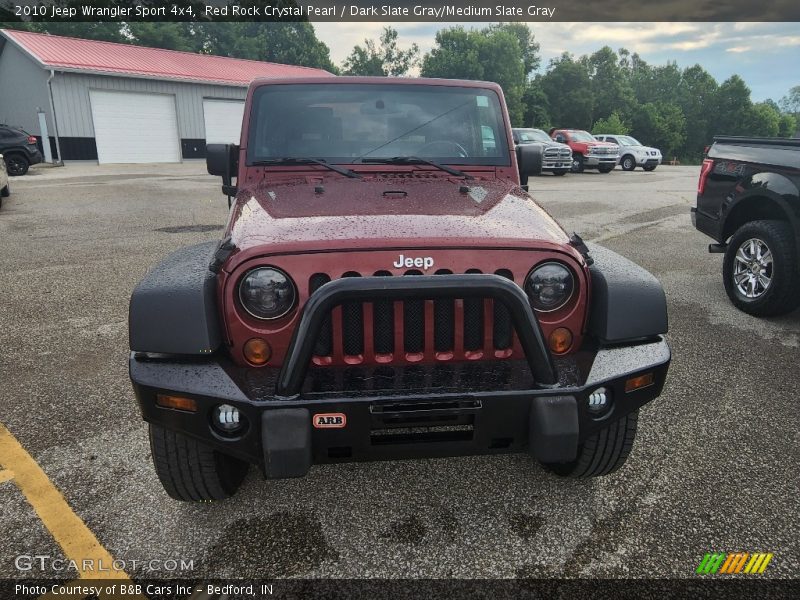 Red Rock Crystal Pearl / Dark Slate Gray/Medium Slate Gray 2010 Jeep Wrangler Sport 4x4