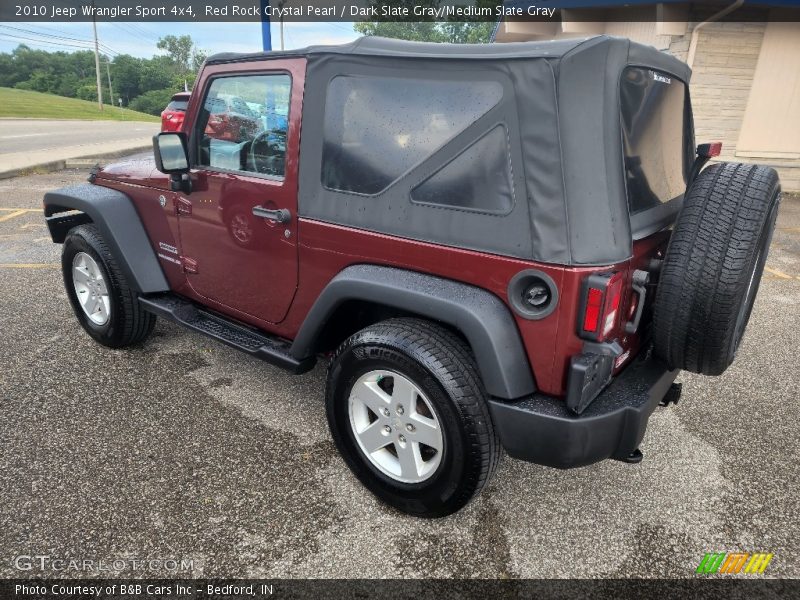 Red Rock Crystal Pearl / Dark Slate Gray/Medium Slate Gray 2010 Jeep Wrangler Sport 4x4