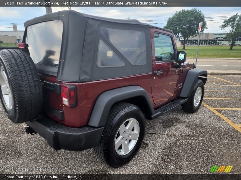 Red Rock Crystal Pearl / Dark Slate Gray/Medium Slate Gray 2010 Jeep Wrangler Sport 4x4
