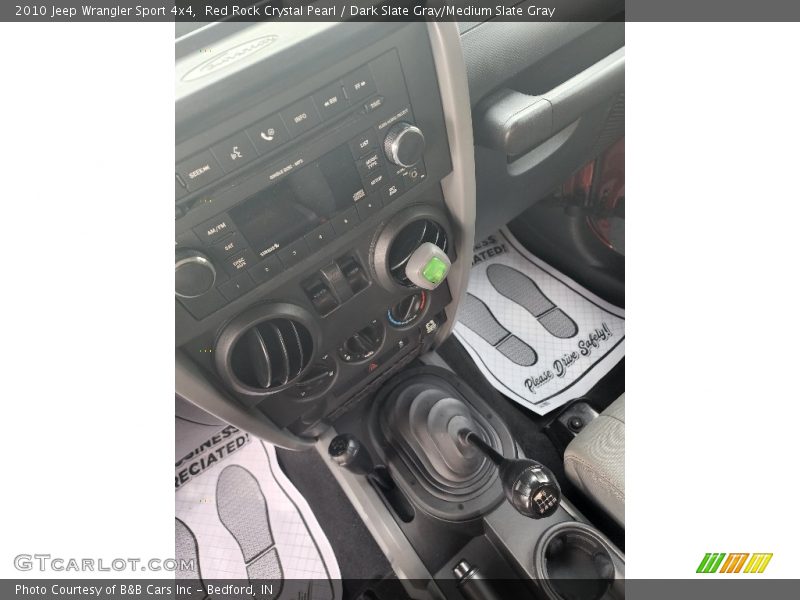 Red Rock Crystal Pearl / Dark Slate Gray/Medium Slate Gray 2010 Jeep Wrangler Sport 4x4