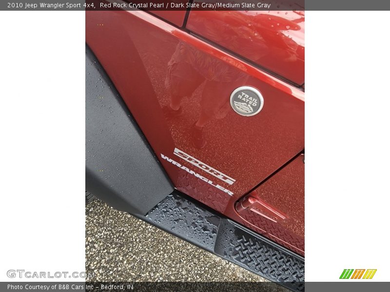 Red Rock Crystal Pearl / Dark Slate Gray/Medium Slate Gray 2010 Jeep Wrangler Sport 4x4