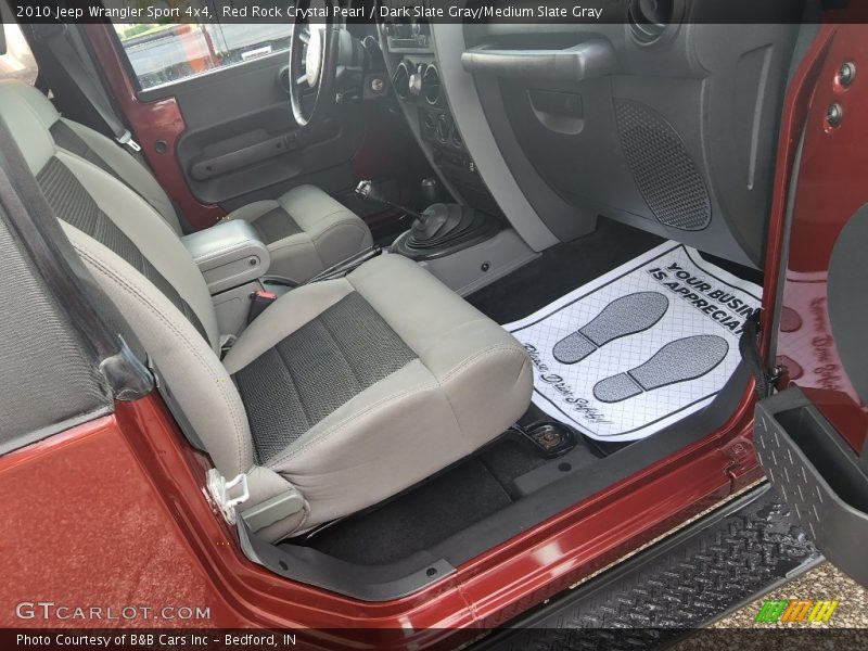 Red Rock Crystal Pearl / Dark Slate Gray/Medium Slate Gray 2010 Jeep Wrangler Sport 4x4