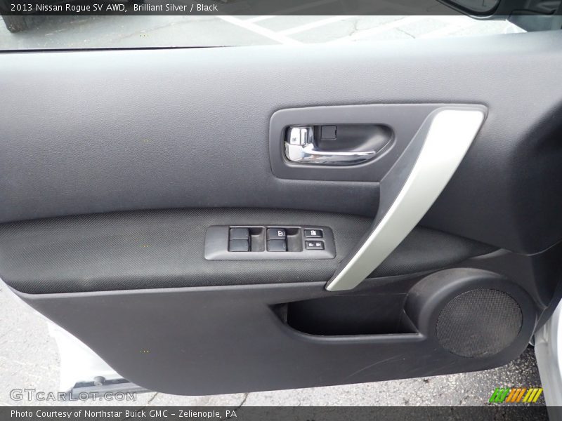 Brilliant Silver / Black 2013 Nissan Rogue SV AWD