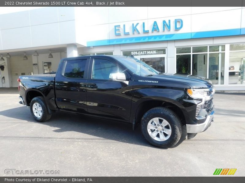 Black / Jet Black 2022 Chevrolet Silverado 1500 LT Crew Cab 4x4