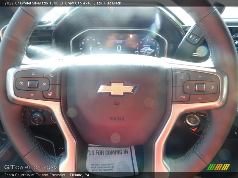 Black / Jet Black 2022 Chevrolet Silverado 1500 LT Crew Cab 4x4