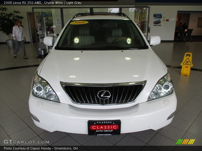 Crystal White / Light Gray 2008 Lexus RX 350 AWD