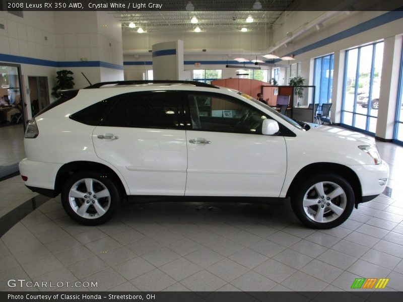 Crystal White / Light Gray 2008 Lexus RX 350 AWD