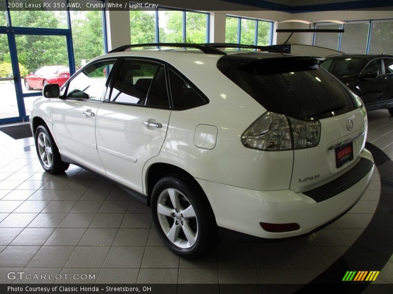 Crystal White / Light Gray 2008 Lexus RX 350 AWD