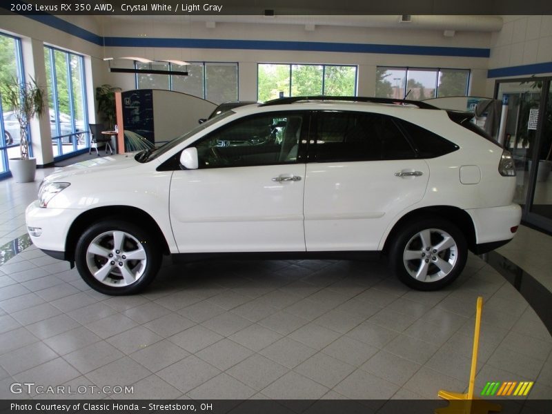 Crystal White / Light Gray 2008 Lexus RX 350 AWD