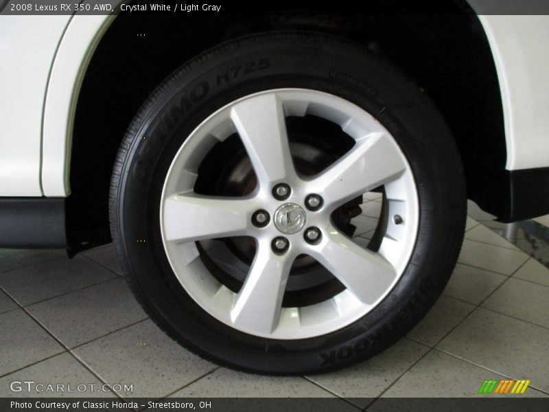 Crystal White / Light Gray 2008 Lexus RX 350 AWD