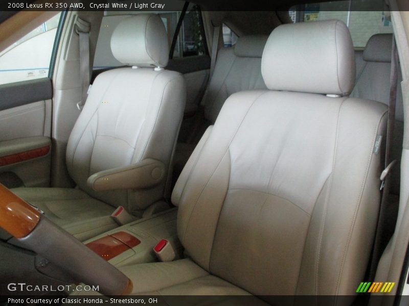 Crystal White / Light Gray 2008 Lexus RX 350 AWD