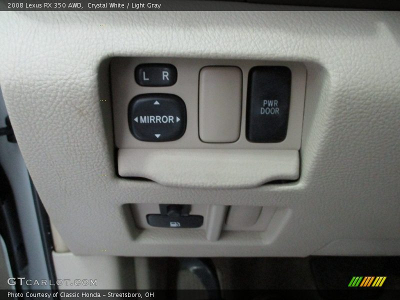Crystal White / Light Gray 2008 Lexus RX 350 AWD