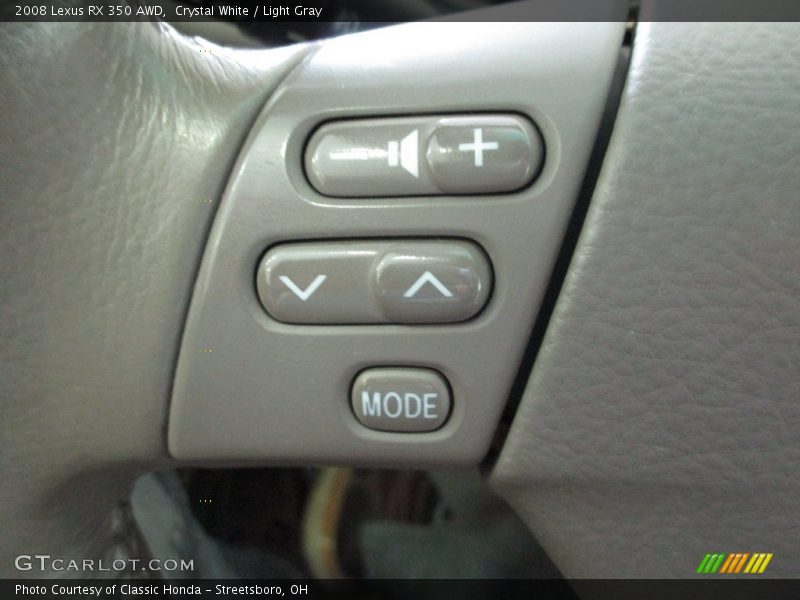 Crystal White / Light Gray 2008 Lexus RX 350 AWD