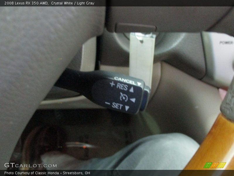 Crystal White / Light Gray 2008 Lexus RX 350 AWD