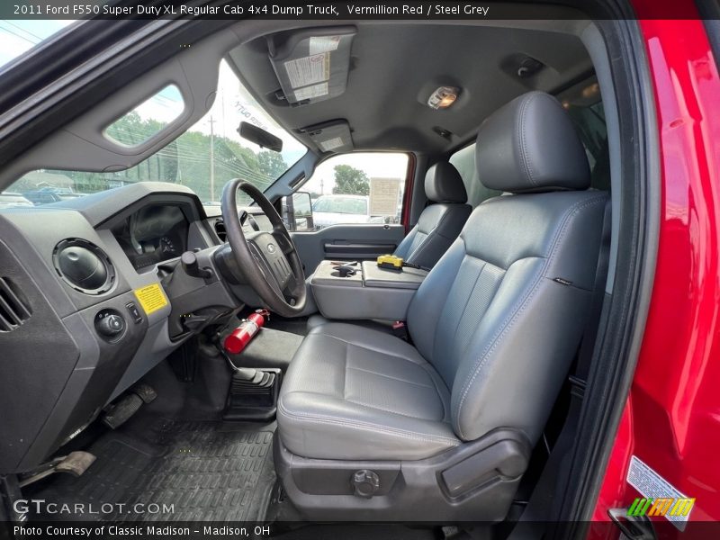 Vermillion Red / Steel Grey 2011 Ford F550 Super Duty XL Regular Cab 4x4 Dump Truck