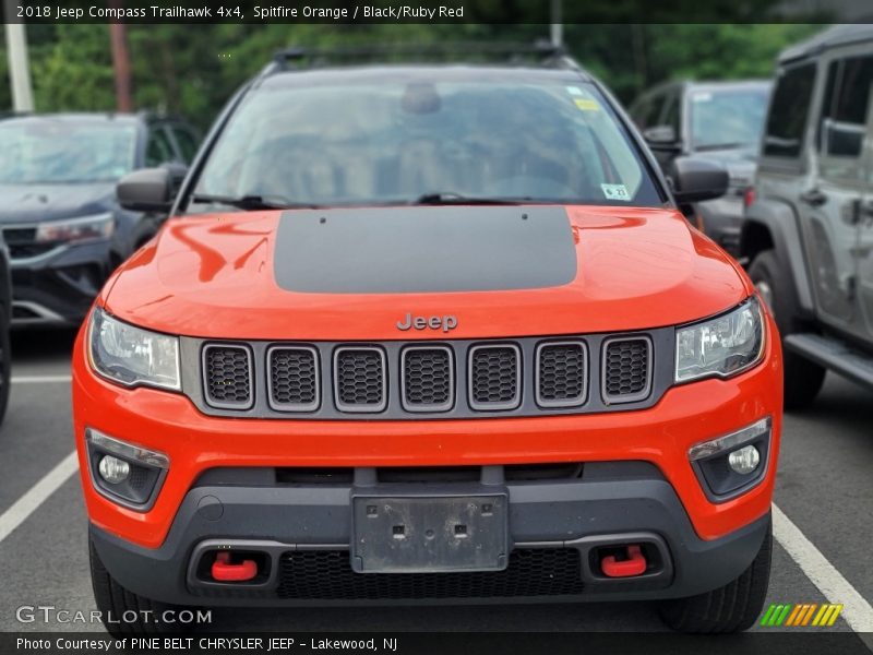 Spitfire Orange / Black/Ruby Red 2018 Jeep Compass Trailhawk 4x4
