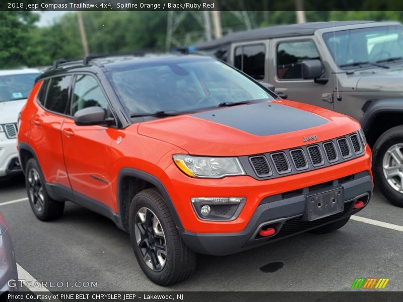 Spitfire Orange / Black/Ruby Red 2018 Jeep Compass Trailhawk 4x4