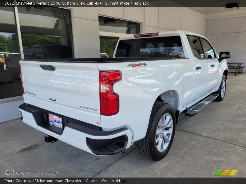 Summit White / Jet Black 2022 Chevrolet Silverado 1500 Custom Crew Cab 4x4