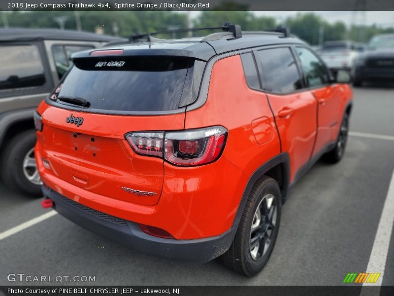 Spitfire Orange / Black/Ruby Red 2018 Jeep Compass Trailhawk 4x4