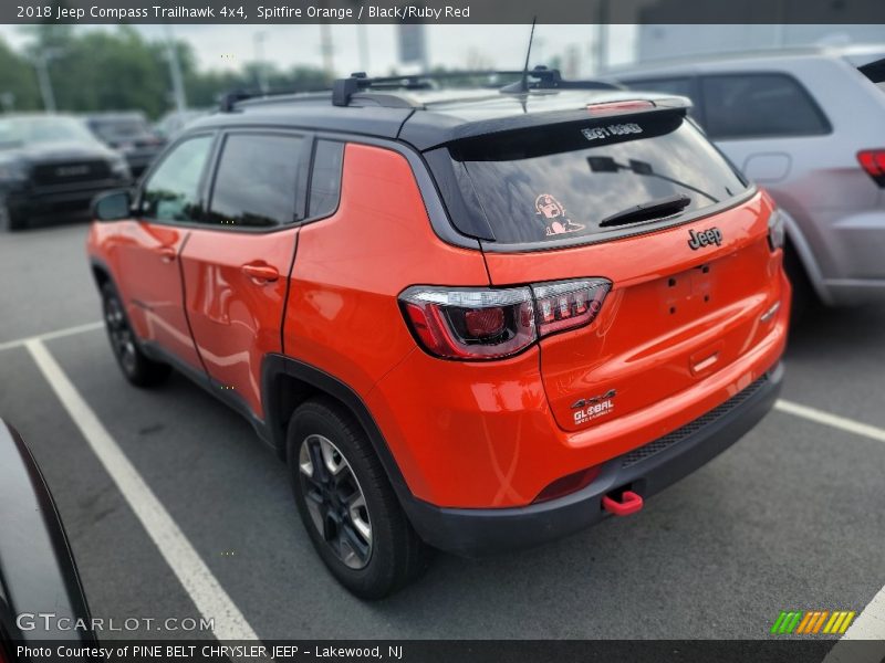 Spitfire Orange / Black/Ruby Red 2018 Jeep Compass Trailhawk 4x4