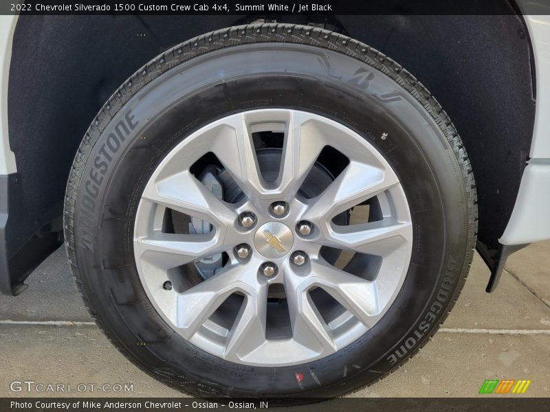 Summit White / Jet Black 2022 Chevrolet Silverado 1500 Custom Crew Cab 4x4