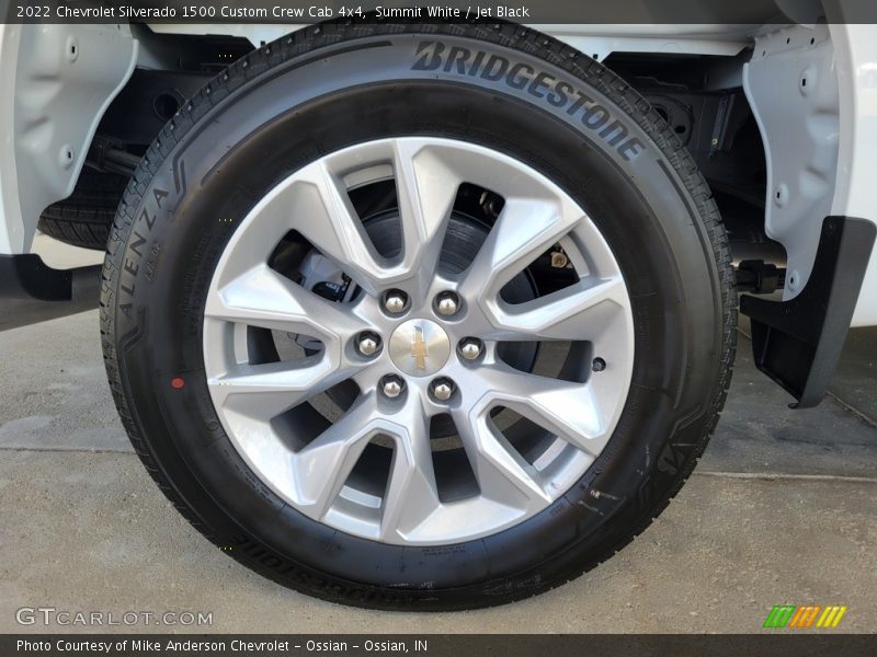 Summit White / Jet Black 2022 Chevrolet Silverado 1500 Custom Crew Cab 4x4