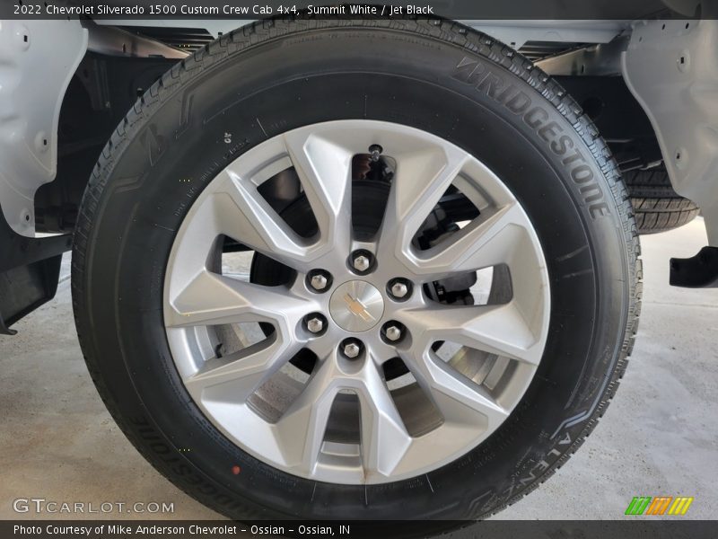Summit White / Jet Black 2022 Chevrolet Silverado 1500 Custom Crew Cab 4x4