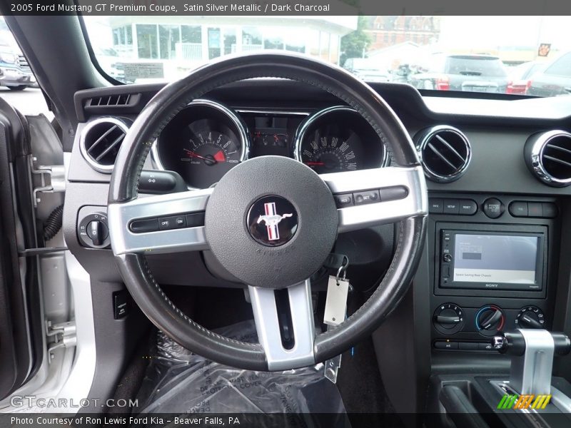 Satin Silver Metallic / Dark Charcoal 2005 Ford Mustang GT Premium Coupe