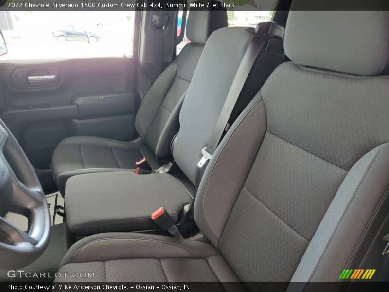 Summit White / Jet Black 2022 Chevrolet Silverado 1500 Custom Crew Cab 4x4