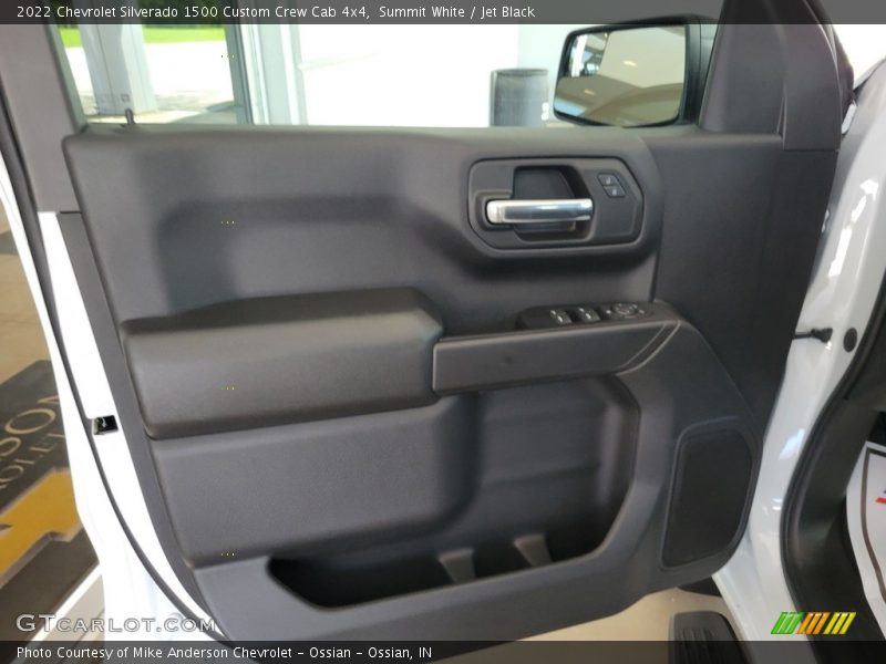 Summit White / Jet Black 2022 Chevrolet Silverado 1500 Custom Crew Cab 4x4