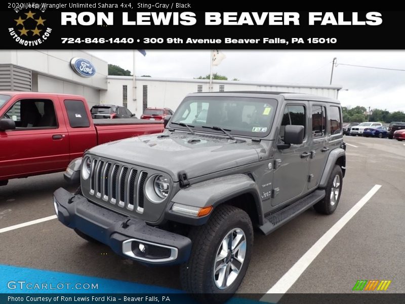 Sting-Gray / Black 2020 Jeep Wrangler Unlimited Sahara 4x4