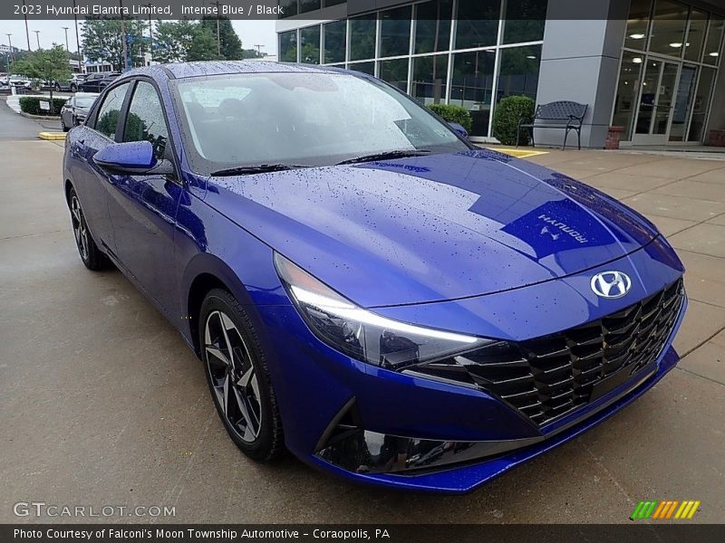 Intense Blue / Black 2023 Hyundai Elantra Limited