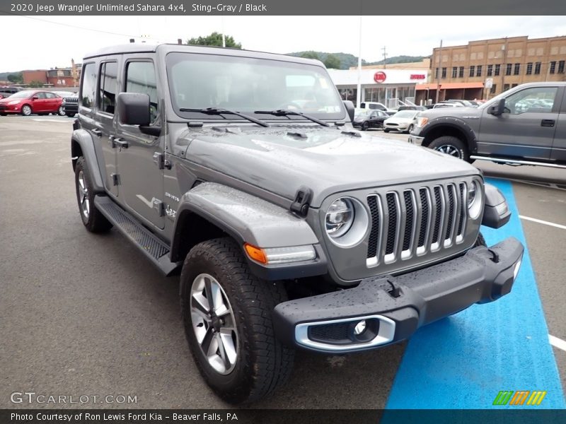 Sting-Gray / Black 2020 Jeep Wrangler Unlimited Sahara 4x4