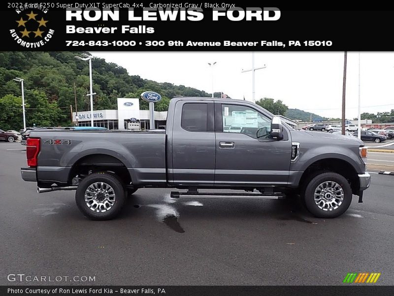 Carbonized Gray / Black Onyx 2022 Ford F250 Super Duty XLT SuperCab 4x4