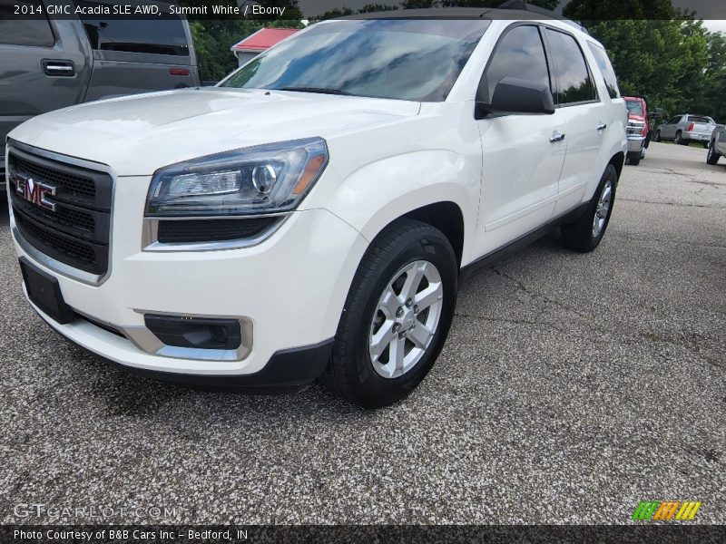 Summit White / Ebony 2014 GMC Acadia SLE AWD