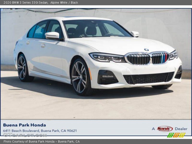 Alpine White / Black 2020 BMW 3 Series 330i Sedan