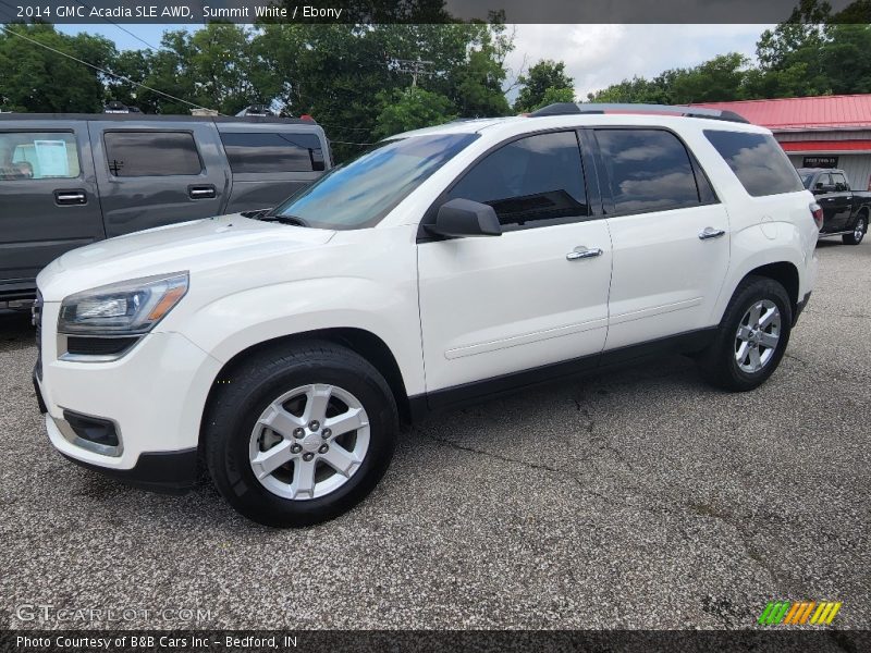 Summit White / Ebony 2014 GMC Acadia SLE AWD