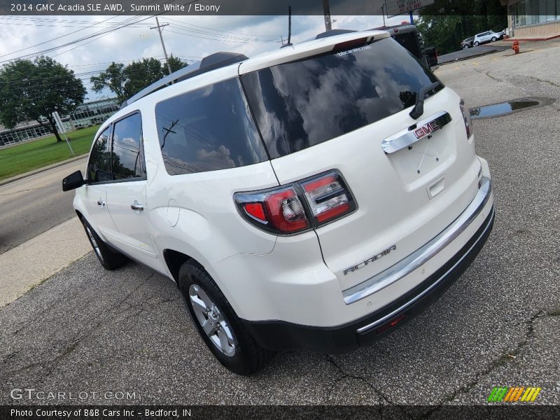 Summit White / Ebony 2014 GMC Acadia SLE AWD