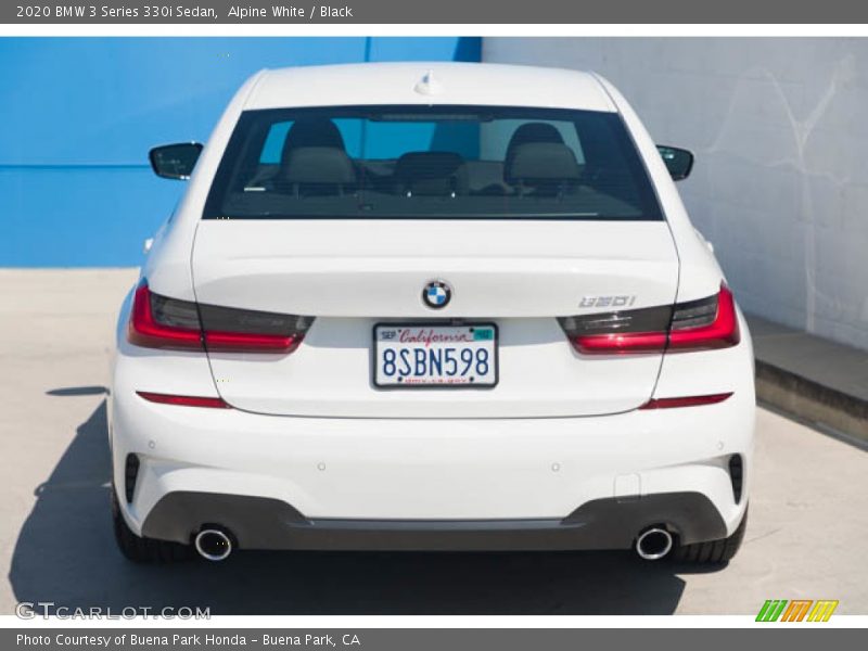 Alpine White / Black 2020 BMW 3 Series 330i Sedan