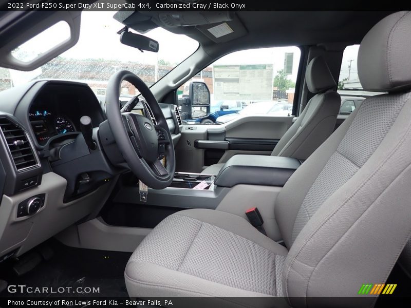  2022 F250 Super Duty XLT SuperCab 4x4 Black Onyx Interior