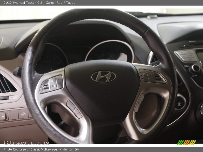 Garnet Red / Taupe 2012 Hyundai Tucson GLS