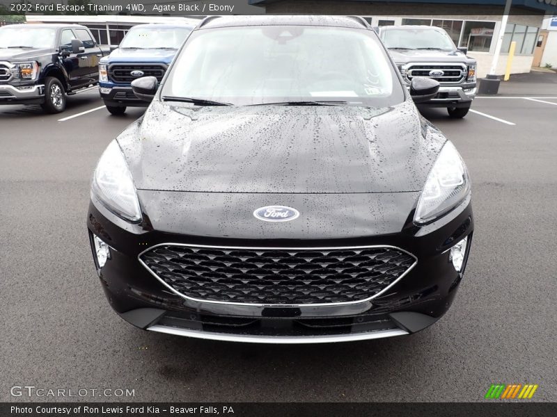 Agate Black / Ebony 2022 Ford Escape Titanium 4WD