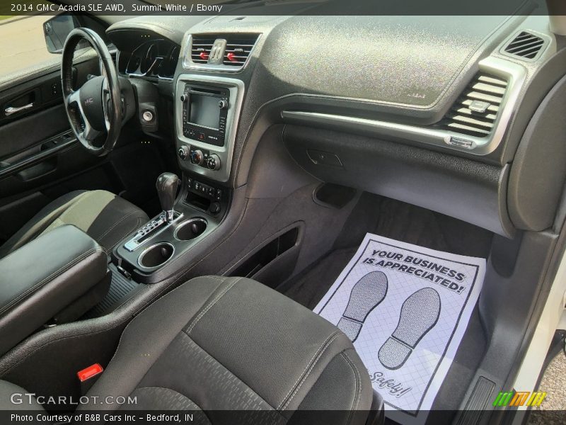 Summit White / Ebony 2014 GMC Acadia SLE AWD
