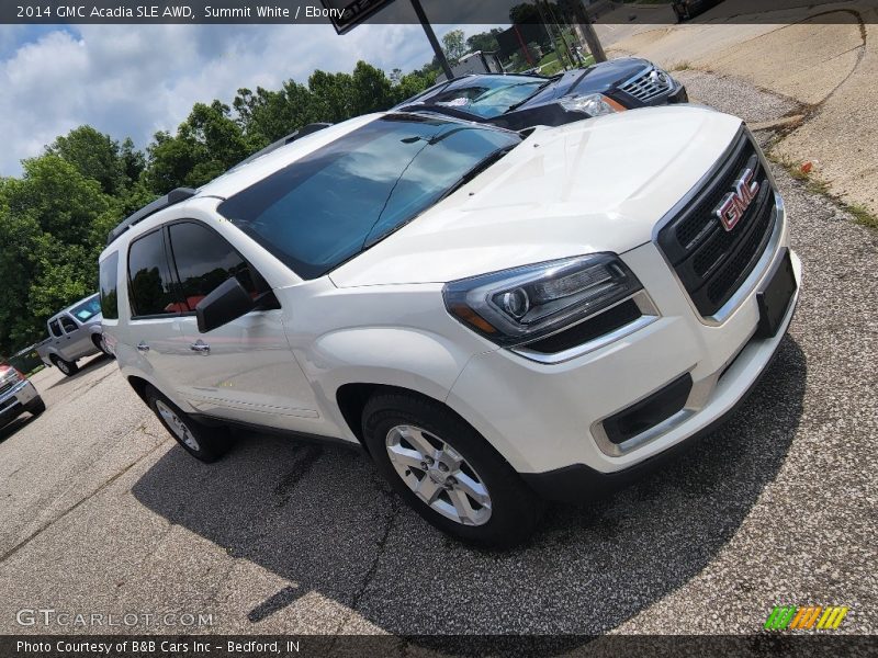 Summit White / Ebony 2014 GMC Acadia SLE AWD