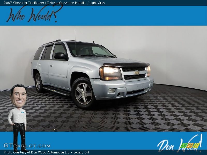 Graystone Metallic / Light Gray 2007 Chevrolet TrailBlazer LT 4x4